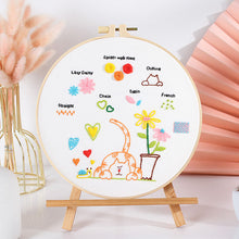 Load image into Gallery viewer, Beginners Stitches Guides Hand Embroidery DIY Kit 20cm
