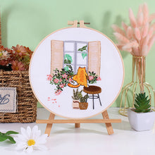 Charger l'image dans la galerie, Cute Cats & Plants Hand Embroidery DIY Kit 20cm