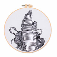Load image into Gallery viewer, Drawing Outline Practice Hand Embroidery DIY Kit 20cm