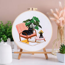 Load image into Gallery viewer, Cute Cats At Home Hand Embroidery DIY Kit 20cm