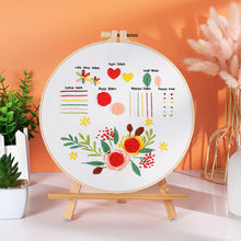 Load image into Gallery viewer, Beginners Stitches Learning Hand Embroidery DIY Kit 20cm