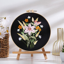 Load image into Gallery viewer, New Flower Bouquets Hand Embroidery DIY Kit 20cm