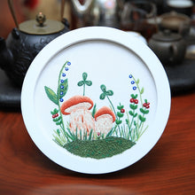 Load image into Gallery viewer, Colorful Mushrooms Hand Embroidery DIY Kit 20cm