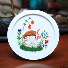 Load image into Gallery viewer, Colorful Mushrooms Hand Embroidery DIY Kit 20cm