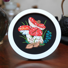 Load image into Gallery viewer, Colorful Mushrooms Hand Embroidery DIY Kit 20cm