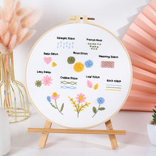Load image into Gallery viewer, Beginners Stitches Guides Hand Embroidery DIY Kit 20cm