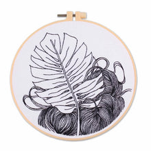 Load image into Gallery viewer, Drawing Outline Practice Hand Embroidery DIY Kit 20cm