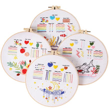 Load image into Gallery viewer, Beginners Stitches Learning Hand Embroidery DIY Kit 20cm