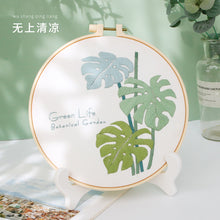 Cargar imagen en el visor de la galería, Pastel Floral Design Hand Embroidery DIY Kit 20cm