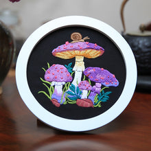 Load image into Gallery viewer, Colorful Mushrooms Hand Embroidery DIY Kit 20cm
