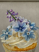 Charger l'image dans la galerie, Original Thread Painting - Set of 3 Cupcakes 8” (Framed)