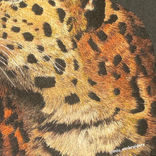 Charger l'image dans la galerie, Original Thread Painting - Leopard on Black Canvas 12*8”hoop