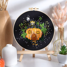 Load image into Gallery viewer, Mushroom Fairy House Hand Embroidery DIY Kit 20cm