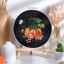 Load image into Gallery viewer, Mushroom Fairy House Hand Embroidery DIY Kit 20cm