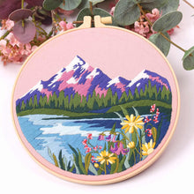 Load image into Gallery viewer, Landscapes Countryside Nature Hand Embroidery DIY Kit 20cm