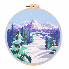 Load image into Gallery viewer, Landscapes Countryside Nature Hand Embroidery DIY Kit 20cm