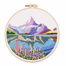 Load image into Gallery viewer, Landscapes Countryside Nature Hand Embroidery DIY Kit 20cm