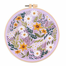 Load image into Gallery viewer, Flowers Nature Design Hand Embroidery DIY Kit 20cm