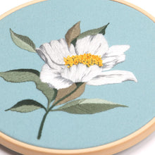 Load image into Gallery viewer, Minimalist Elegant Flowers Hand Embroidery DIY Kit 20cm