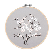 Load image into Gallery viewer, Minimalist Elegant Flowers Hand Embroidery DIY Kit 20cm