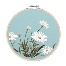 Load image into Gallery viewer, Minimalist Elegant Flowers Hand Embroidery DIY Kit 20cm
