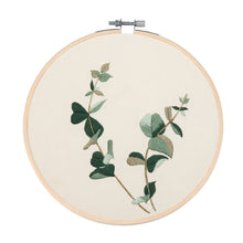 Load image into Gallery viewer, Minimalist Elegant Flowers Hand Embroidery DIY Kit 20cm