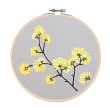Load image into Gallery viewer, Minimalist Elegant Flowers Hand Embroidery DIY Kit 20cm