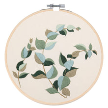 Load image into Gallery viewer, Minimalist Elegant Flowers Hand Embroidery DIY Kit 20cm