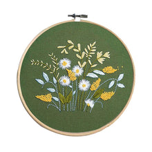Load image into Gallery viewer, Flowers Nature Hand Embroidery DIY Kit 20cm