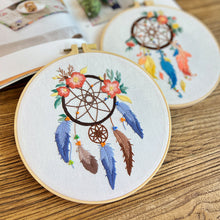 Load image into Gallery viewer, Circle of Life Dreamcatcher Hand Embroidery DIY Kit 20cm
