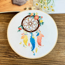 Load image into Gallery viewer, Circle of Life Dreamcatcher Hand Embroidery DIY Kit 20cm