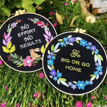 Load image into Gallery viewer, Inspirational Quotes & Flowers Embroidery DIY Kit 20cm