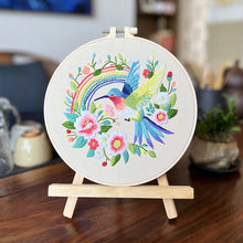 Load image into Gallery viewer, Charming Multicolored Birds Embroidery DIY Kit 20cm