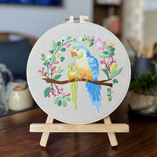Load image into Gallery viewer, Charming Multicolored Birds Embroidery DIY Kit 20cm