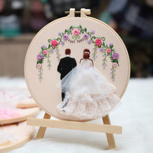 Load image into Gallery viewer, Wedding Special Day Embroidery DIY Kit 20cm