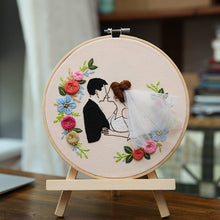 Load image into Gallery viewer, Wedding Special Day Embroidery DIY Kit 20cm
