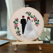 Load image into Gallery viewer, Wedding Special Day Embroidery DIY Kit 20cm