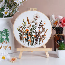 Cargar imagen en el visor de la galería, Mixed Flowers Field Embroidery DIY Kit 20cm