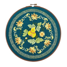 Load image into Gallery viewer, Wall Decorative Flowers Embroidery DIY Kit 30cm