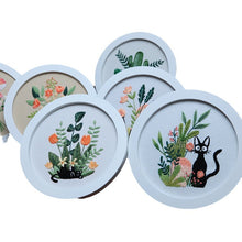 Load image into Gallery viewer, Cat & Bouquet Design Embroidery DIY Kit 20cm