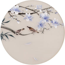 Load image into Gallery viewer, DIY Silk Embroidery kit Blue Plum Blossom 20cm