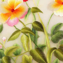 Load image into Gallery viewer, DIY Silk Embroidery kit Colorful Flowers 20cm