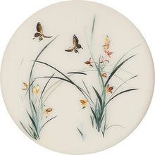 Load image into Gallery viewer, DIY Silk Embroidery kit Orchids & Butterflies 20cm