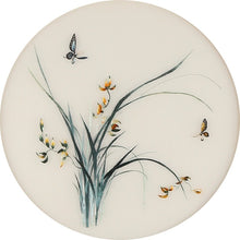 Load image into Gallery viewer, DIY Silk Embroidery kit Orchids & Butterflies 20cm