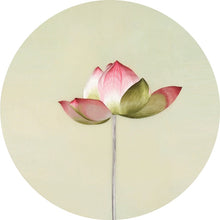 Load image into Gallery viewer, DIY Silk Embroidery kit Pink Lotus 2 20cm