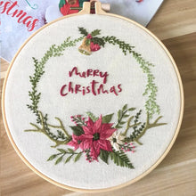 Load image into Gallery viewer, Christmas Decor Hand Embroidery Kit 20cm