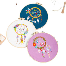 Load image into Gallery viewer, Dream Catcher DIY Hand Embroidery Kit 20cm