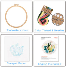 Load image into Gallery viewer, Cute Bicycles Hand Embroidery DIY Kit 20cm