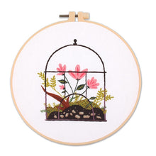 Load image into Gallery viewer, Plants in Bottle DIY Hand Embroidery Kit 20cm