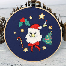 Load image into Gallery viewer, Christmas Gifts Hand Embroidery Kit 20cm